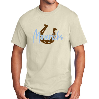 Adult Cotton T-Shirt "Horseshoe Logo" Thumbnail